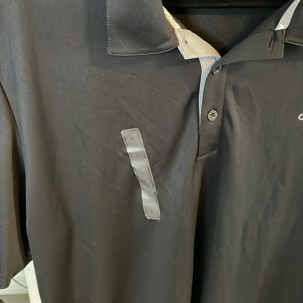 Men’s new Adidas, black, golf polo, large, short sleeve